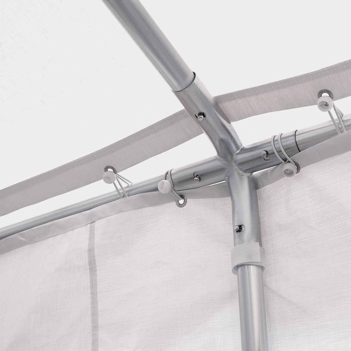 Outsunny Carpa 6x4x2.8m Acero Galvanizado Pabellon Carpas Boda Gazebo Cenador_3
