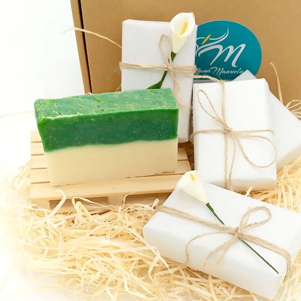 Pack 5 Jabón Natural De Leche De Burra Y Aloe Vera - Hidrata Y Nutre Piel Seca, Madura Y Dañada - Alivia Irritaciones_1