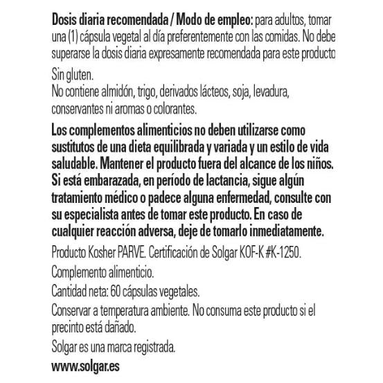 Pack 2x  Vitamina D3 (Colecalciferol) 4000 UI (100 μg) 60 cápsulas vegetales Solgar