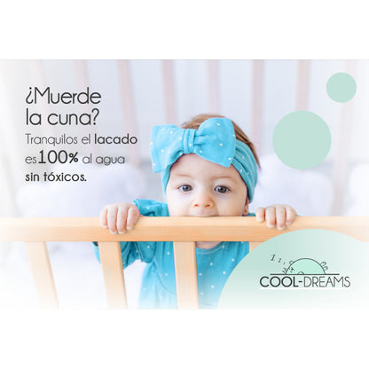 Cuna Convertible En Cama Umami Estilo Nórdico Infantil, Con Ruedas, Kit Colecho Y Barandillas De Seguridad_5