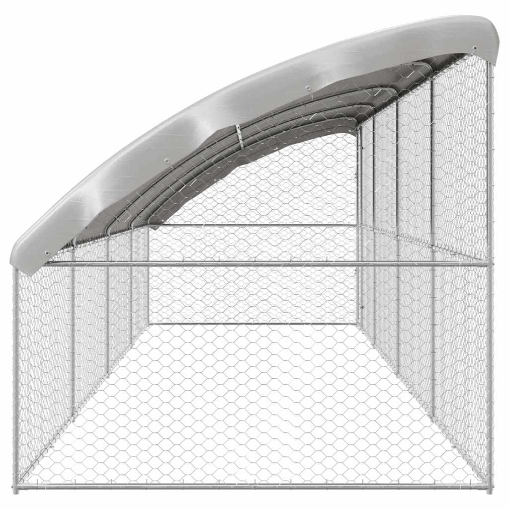 Refugio Para Perros 4 Pcs Plateado 8 X 2 X 2 M_4