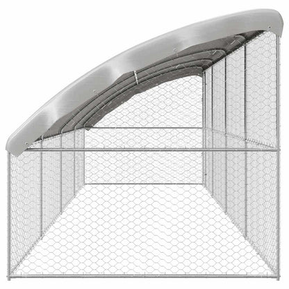 Refugio Para Perros 4 Pcs Plateado 8 X 2 X 2 M_4
