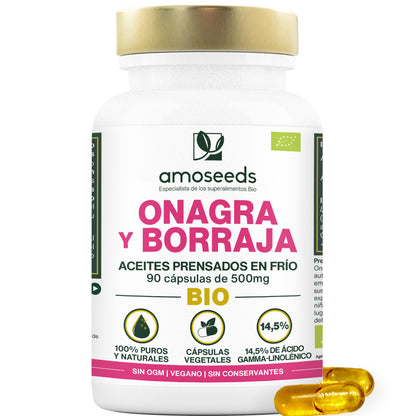 Aceite De Onagra Y Borraja Bio | 90 Cápsulas_0