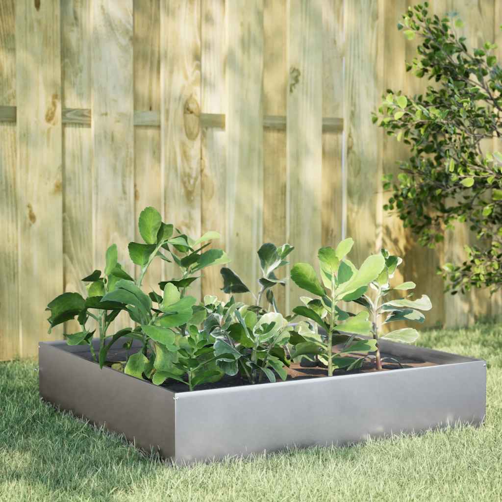 Jardinera De Acero Galvanizado 100x100x33,5 Cm_1