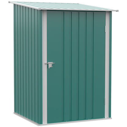 Outsunny Cobertizo De Jardín De Exterior 0,92 M² 100x103x160 Cm Verde_0