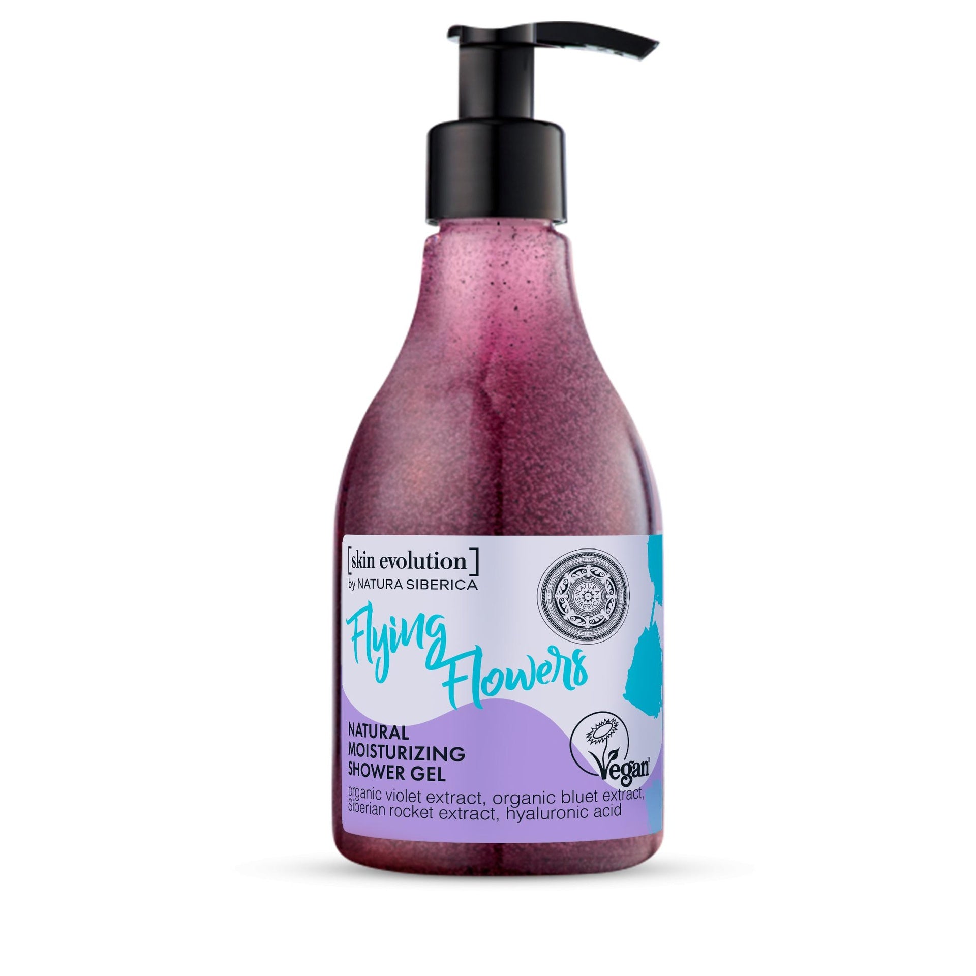 Gel de ducha hidratante flying fowers Natura Sibérica 260 ml