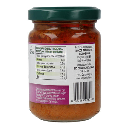 Pesto de Berenjenas Vegano Bio Organica Italia 140 gr