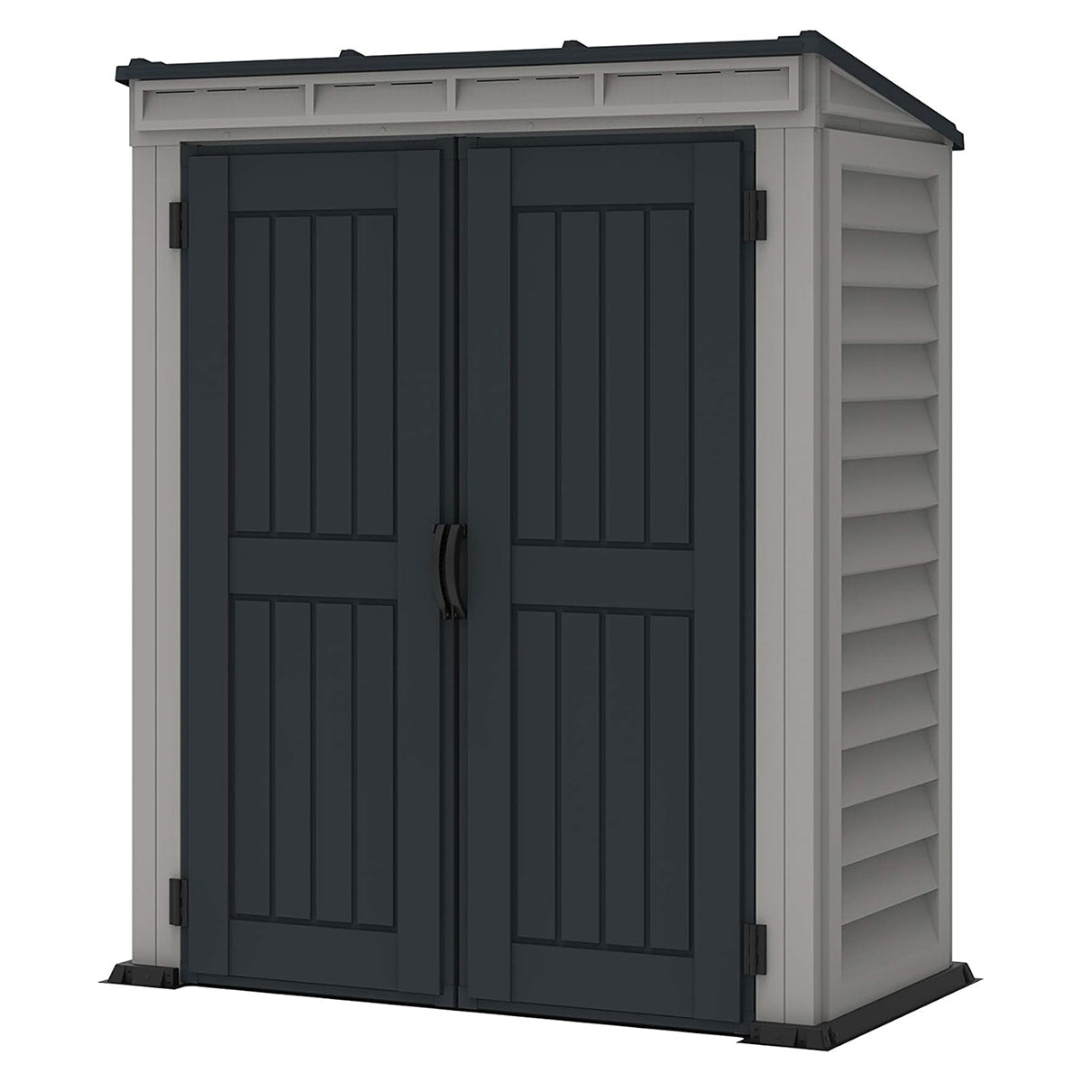 Caseta Jardín Yardmate Pent Plus 5×3 Pvc Gris Claro/oscuro_3