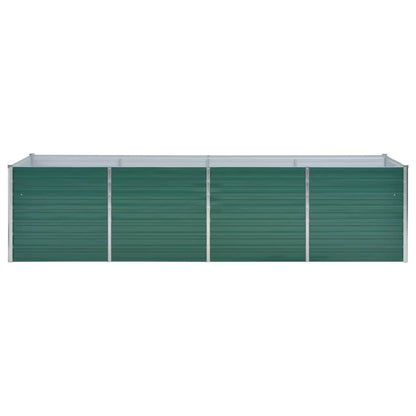 Arriate De Jardín De Acero Galvanizado Verde 320x80x77 Cm_3