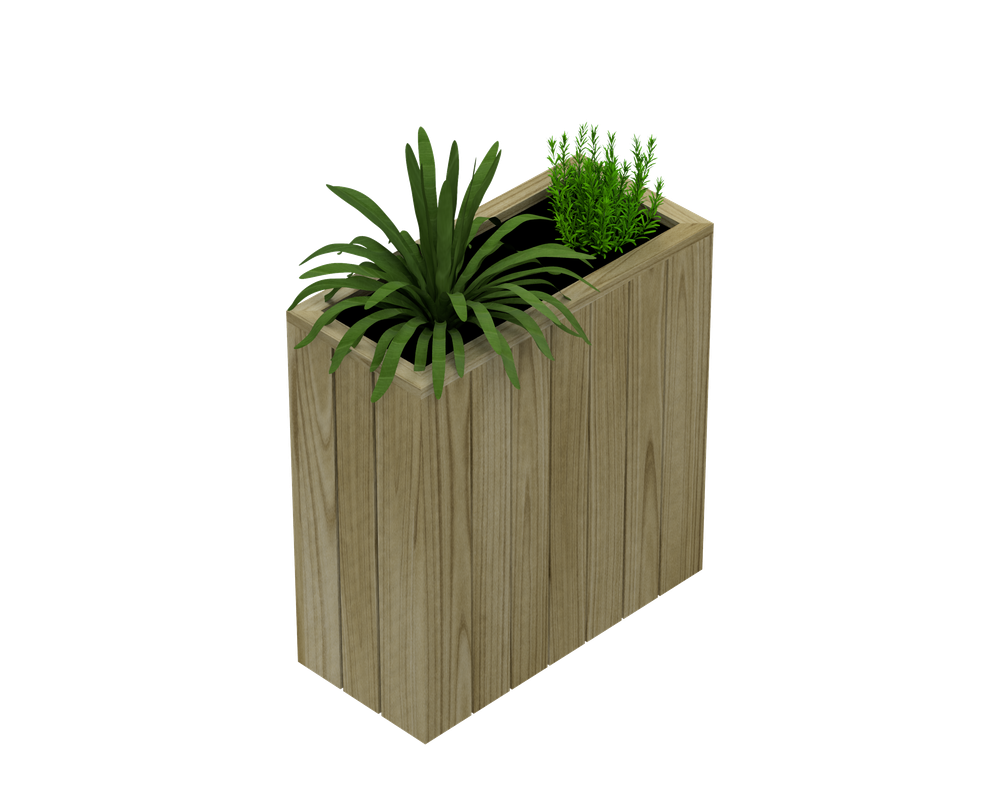 Jardinera Alta De Madera Autoportante 75 X 34 X 100 Cm Hortalia_0