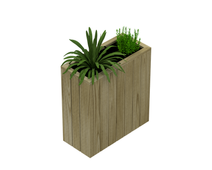 Jardinera Alta De Madera Autoportante 75 X 34 X 100 Cm Hortalia_0