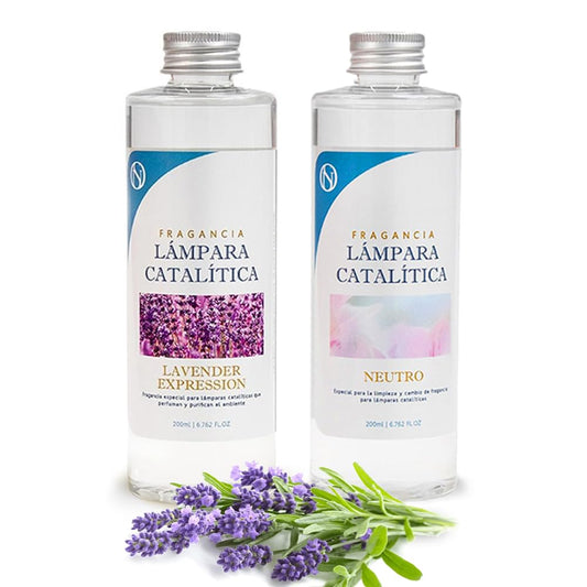 Pack Ahorro 2x Fragancia Lámpara Catalítica: 1 Aroma Lavender Expression 500ml + Limpiador Neutro 200ml_0
