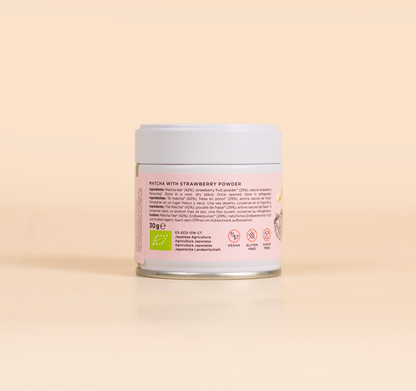 Etiquetado Té Matcha Fresa Matcha &amp; CO 30 g