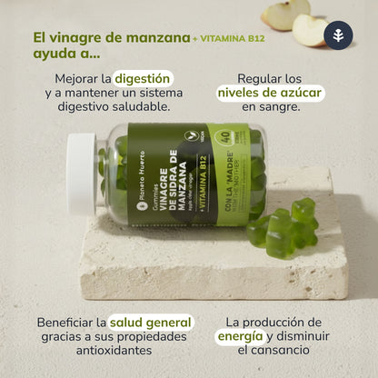 Gummies de Vinagre de Manzana sin filtrar Planeta Huerto 40 gominolas