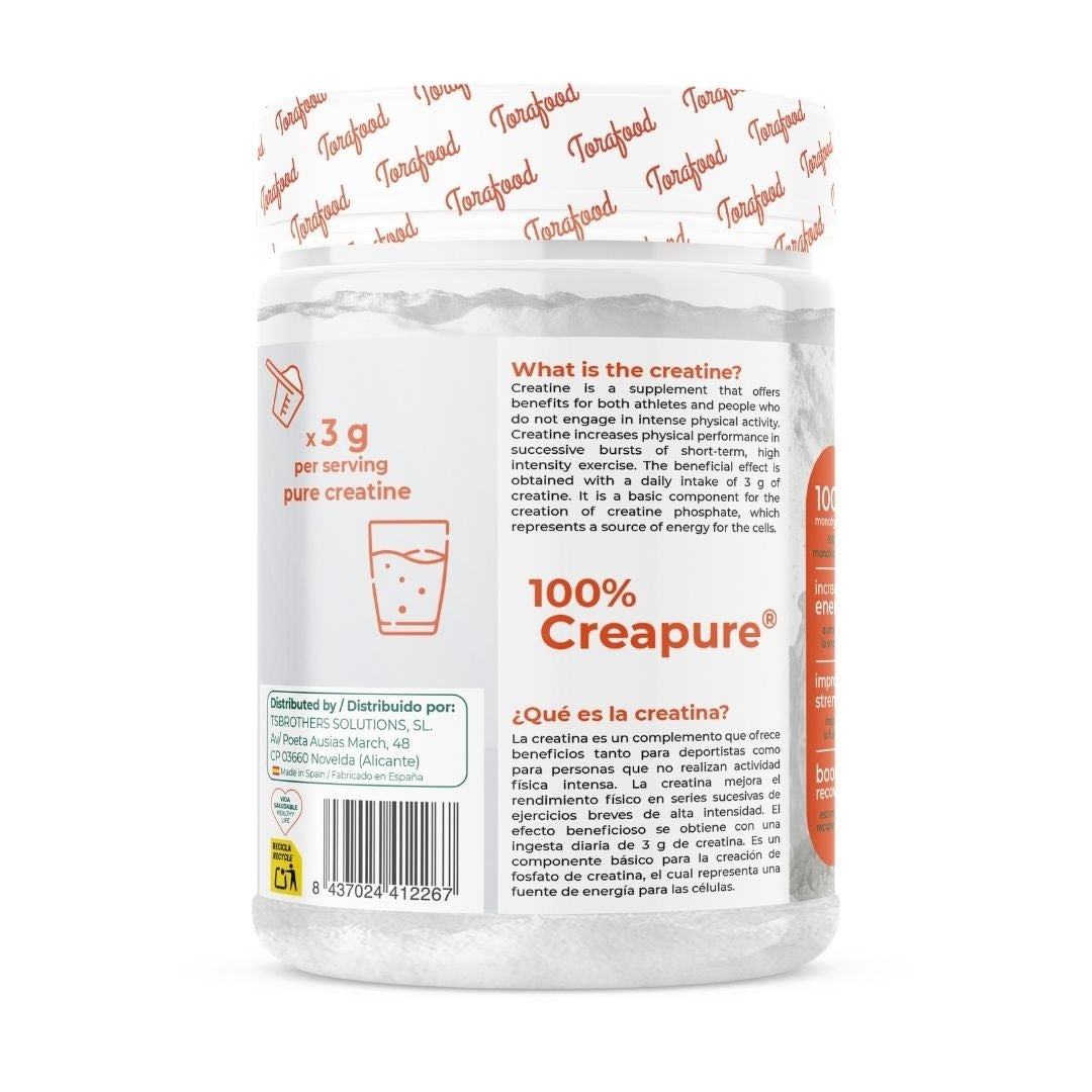 Creatina Creapure Neutra Torafood 300g