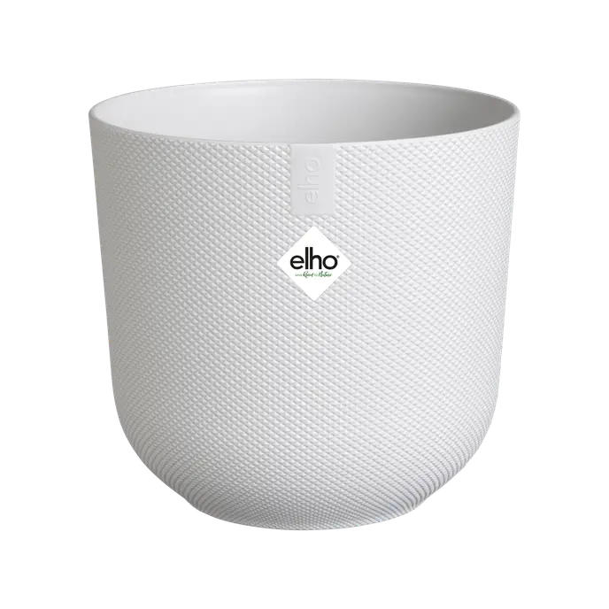 Macetero jazz round silky white Elho 19 cm