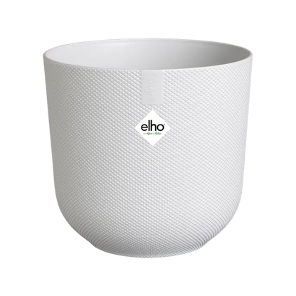 Macetero jazz round silky white Elho 19 cm