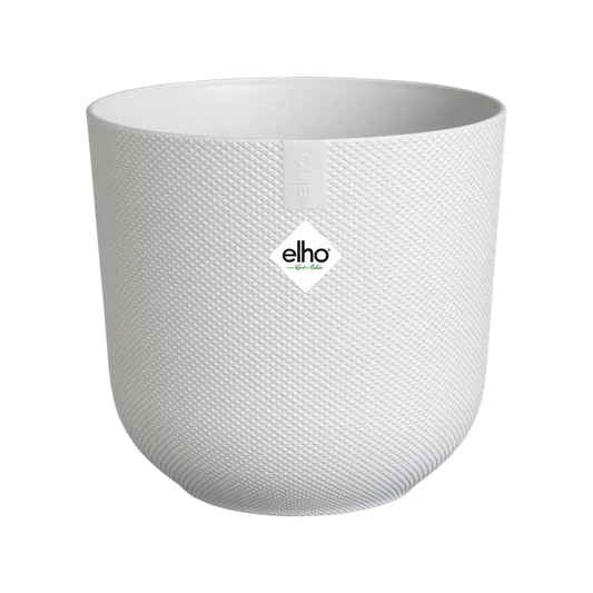 Macetero jazz round silky white Elho 19 cm