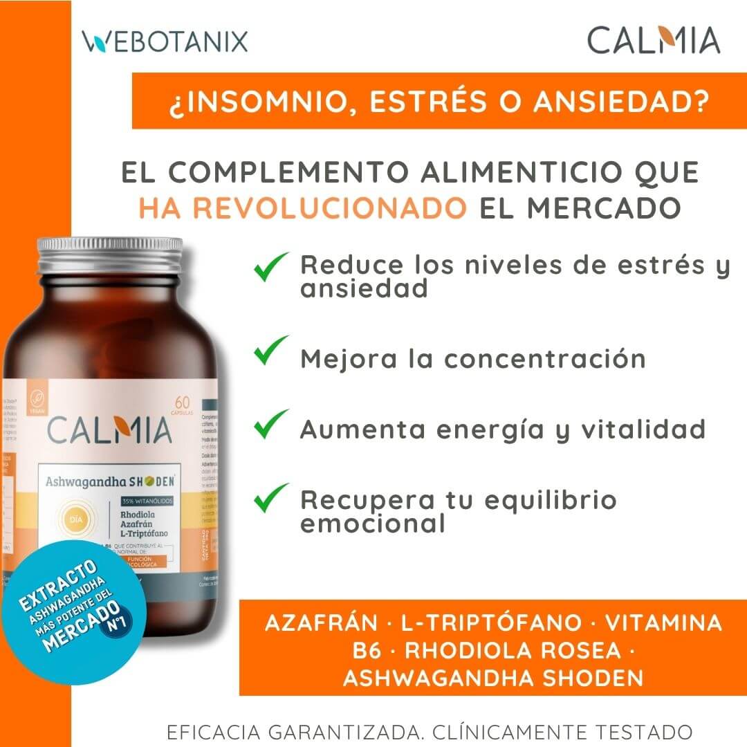 Ashwaganda Shoden Calmia Día 60 cápsulas WeBotanix