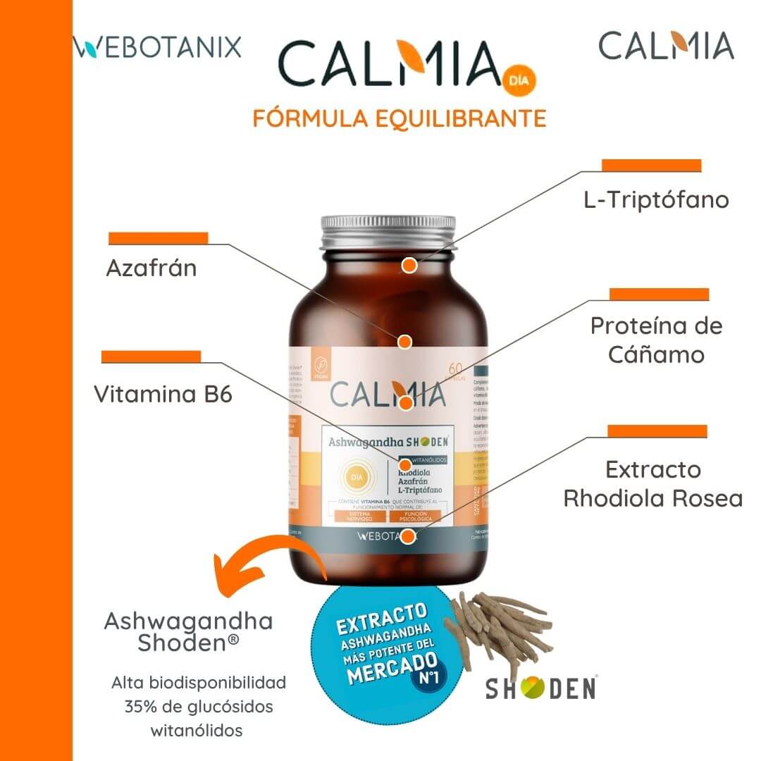Ashwaganda Shoden Calmia Día 60 cápsulas WeBotanix