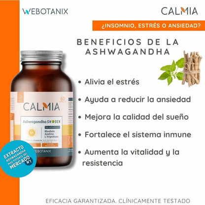 Ashwaganda Shoden Calmia Día 60 cápsulas WeBotanix
