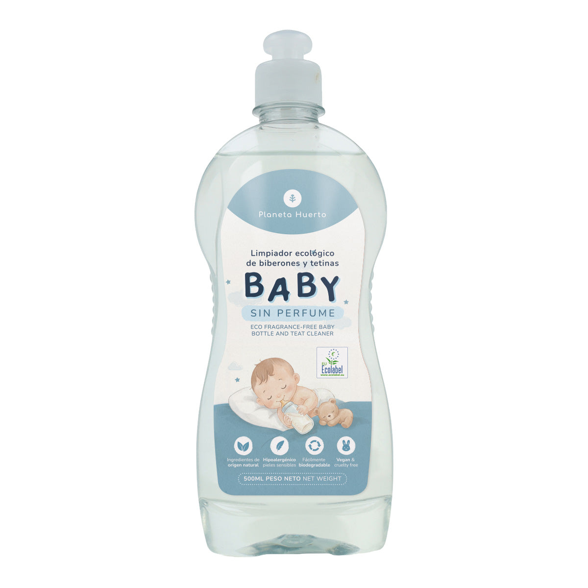 Baby Limpiador de biberones, tetinas y chupetes ECO Planeta Huerto 500 ml