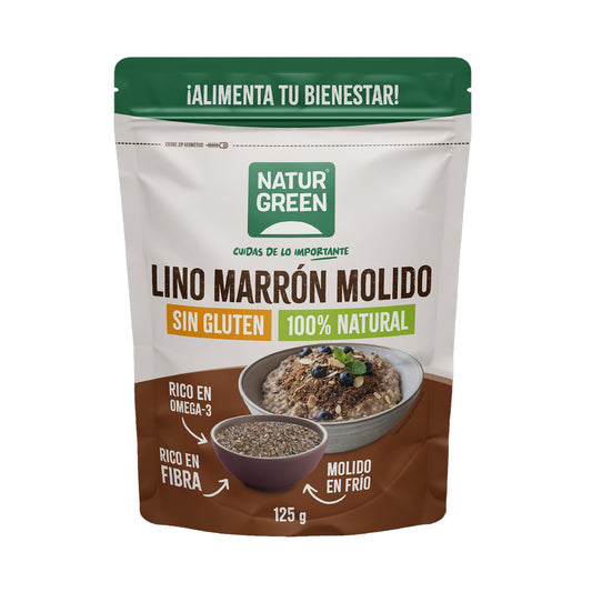 Semillas de Lino Marrón Molido NaturGreen 125 g