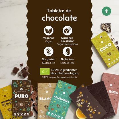 Tableta 100% cacao ECO Planeta Huerto 70 g