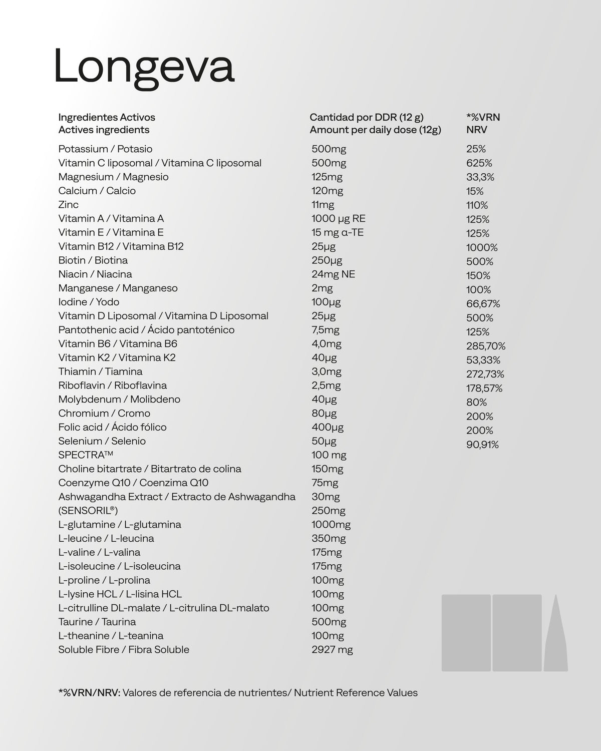 Multivitamínico todo en uno con 74 ingredientes para longevidad, energía, enfoque y salud intestinal Longeva 30 dosis_5