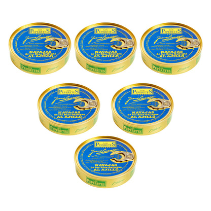 Pack 6x Navajas al Ajillo Los Peperetes 120 g