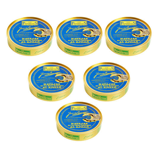 Pack 6x Navajas al Ajillo Los Peperetes 120 g