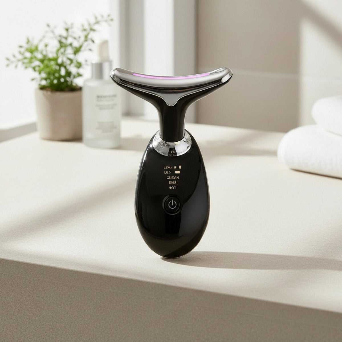 Dispositivo De Limpieza Facial Ems Y Led – Iones Positivos/negativos, Antiedad_3