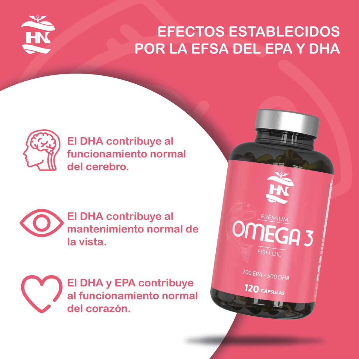 Omega 3 - 120 perlas blandas a base De Aceite de Pescado 2000mg - con 700mg Epa - 500mg Dha y Vitamina E_2