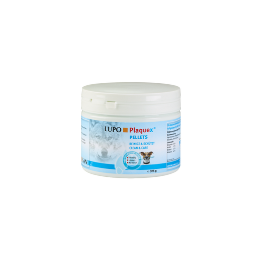 Lupo Plaquex Cuidado Bucodental 100% Natural para Perros Pellet 375 g
