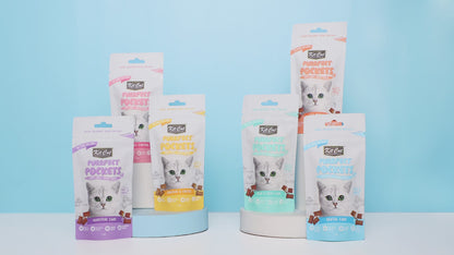 Kit Cat Purrfect Pockets - Chicken &amp; Cheese 60 g Snack para gatos