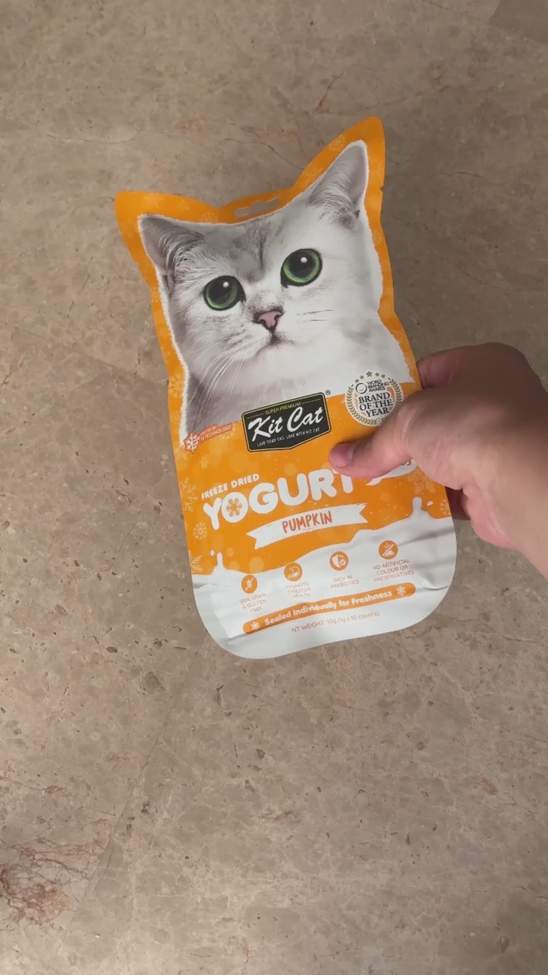 Kit Cat Yogurt Yums Liofilizado Queso 10g (10 unidades)