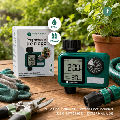 Programador de Riego Digital Planeta Huerto