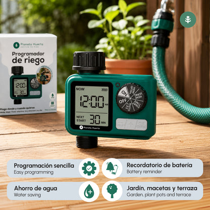 Programador de Riego Digital Planeta Huerto