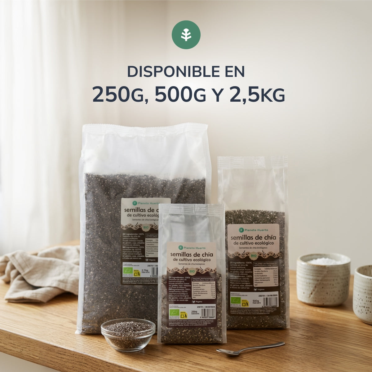Semilla de chía ECO Planeta Huerto 500 g