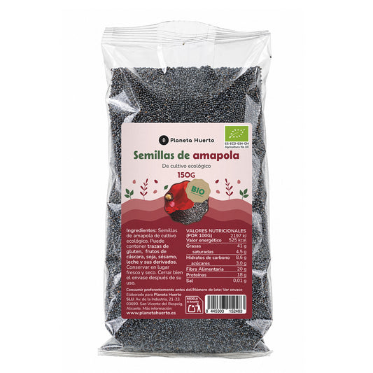 Semillas de amapola ECO Planeta Huerto 150 g