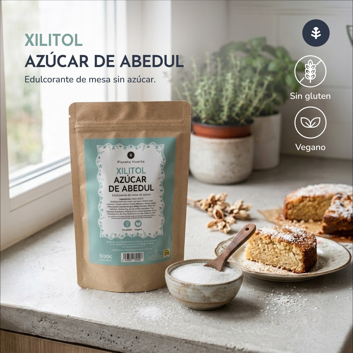 Azúcar de Abedúl Xilitol Planeta Huerto 500 g